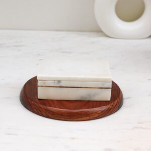 Brass White Jewellery Box